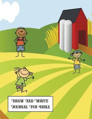 Draw and Write Journal for Girls: Primary Elementary School Journal Notebooks Grades K-2 with Picture Area, Half Page Lined for Writing Stories, Drawing Picture Entries