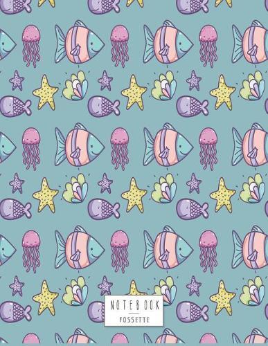 Notebook: Under the sea on green cover and Dot Graph Line Sketch pages, Extra large (8.5 x 11) inches, 110 pages, White paper, Sketch, Draw and Paint