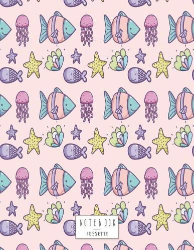 Notebook: Under the sea on pink cover and Dot Graph Line Sketch pages, Extra large (8.5 x 11) inches, 110 pages, White paper, Sketch, Draw and Paint