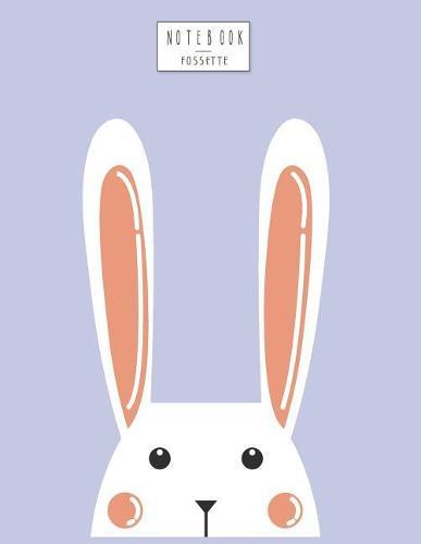 Notebook: Cute bunny on purple cover and Dot Graph Line Sketch pages, Extra large (8.5 x 11) inches, 110 pages, White paper, Sketch, Draw and Paint