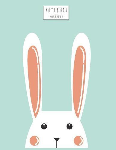 Notebook: Cute bunny on green cover and Dot Graph Line Sketch pages, Extra large (8.5 x 11) inches, 110 pages, White paper, Sketch, Draw and Paint