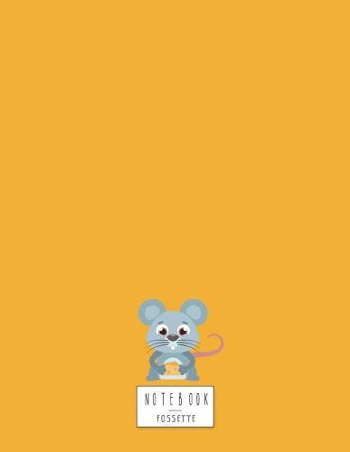 Notebook: Rat on yellow cover and Dot Graph Line Sketch pages, Extra large (8.5 x 11) inches, 110 pages, White paper, Sketch, Draw and Paint