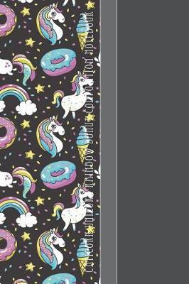 Caticorn Unicorn Rainbow Donut Composition Notebook: Yummy Frosted Donuts Flying Through Space 6 X 9 Wide Ruled Paper Notebook, Appreciation Gift, Quote Journal or Diary - Unique Inspirational Gift for Friend or Family