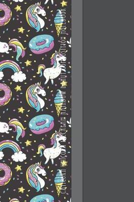 Caticorn Unicorn Icecream Rainbow Donut Composition Notebook: Yummy Frosted Donuts Flying Through Space 6 X 9 Graph Ruled Paper Notebook, Appreciation Gift, Quote Journal or Diary - Unique Inspirational Gift for Friend or Family
