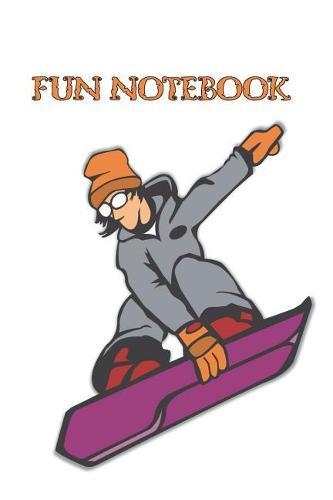 Fun Notebook: Boys Books - Mini Composition Notebook - Ages 6 -12 - Purple Skateboard Notebook