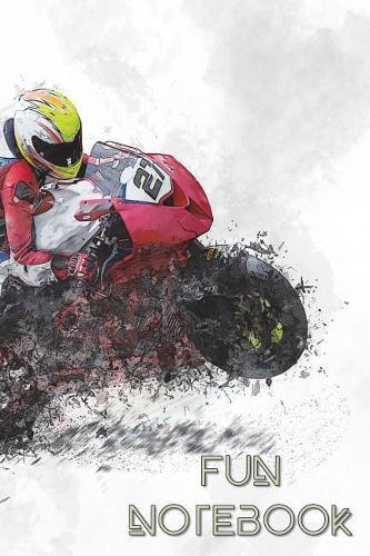 Fun Notebook: Boys Books - Mini Composition Notebook - Ages 6 -12 - Motorcycle Kids Book