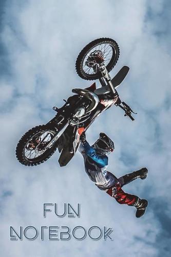 Fun Notebook: Boys Books - Mini Composition Notebook - Ages 6 -12 - Dirt Bike Jump