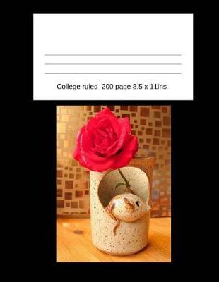 College Composition Book: A4 200 page medium ruled 8.5 x 11 ins. student work book
