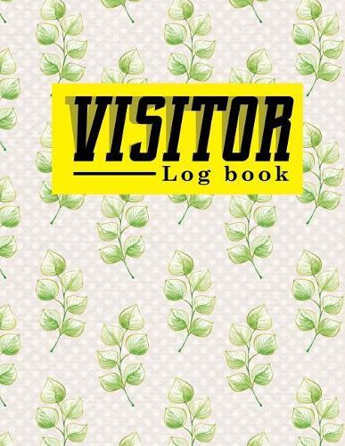 Visitor Log Book: School Visitors Book, Visitor Sign In Log Book, Visitor Register At A Glance, Visitors Log Book, For Signing In and Out, 8.5 x 15, Hydrangea Flower Cover