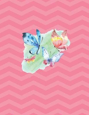 Butterfly Notebook - Blank Paper: 200 Pages 8.5 x 11 Drawing Sketch Art School Teacher Student Watercolor