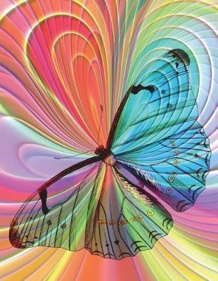 Butterfly Colorful Notebook - Blank: 200 Pages 8.5 X 11 Unlined Drawing Sketch Art Book Paper School Teacher Student Diary Planner to Do List