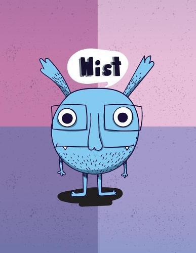 Mist: Monster on purple cover and Dot Graph Line Sketch pages, Extra large (8.5 x 11) inches, 110 pages, White paper, Sketch, Draw and Paint