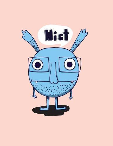 Mist: Monster on pink cover and Dot Graph Line Sketch pages, Extra large (8.5 x 11) inches, 110 pages, White paper, Sketch, Draw and Paint