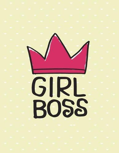 Girl boss: Girl boss on yellow cover and Dot Graph Line Sketch pages, Extra large (8.5 x 11) inches, 110 pages, White paper, Sketch, Draw and Paint