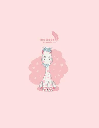 Notebook: Cute giraffe on pink cover and Dot Graph Line Sketch pages, Extra large (8.5 x 11) inches, 110 pages, White paper, Sketch, Draw and Paint
