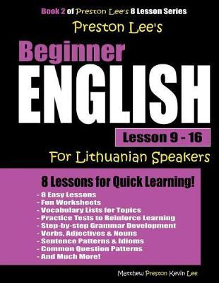 Preston Lee's Beginner English Lesson 9 - 16 for Lithuanian Speakers