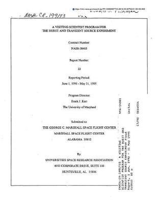 A Visiting Scientist Program for the Burst and Transient Source Experiment