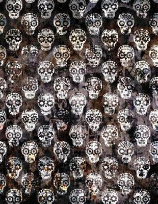 Sugar Skull Dual Notebook: Blank and Lined Alternate Pages Large Notebook, Alternating Blank and Ruled Paper 8.5 X 11 Inches (21.59 X 27.94 CM) 75 Sheets/150 Pages for Drawing, Sketching and Writing