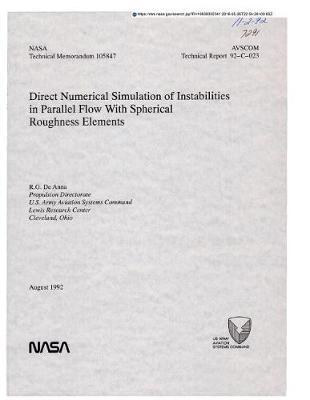Direct Numerical Simulation of Instabilities in Parallel Flow with Spherical Roughness Elements
