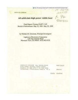 All Solid-State High Power Visible Laser