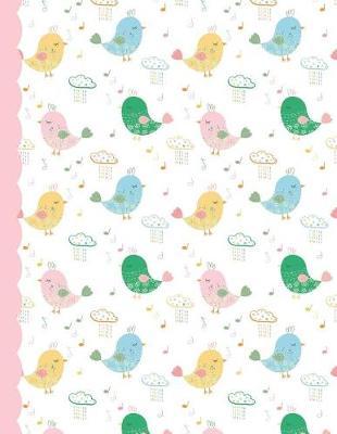 Dual Notebook Blank and Lined Pages - Birds: Cute Extra Large Alternating Pages Journal - Plain Paper on One Side and College Ruled Lined Paper on the Reverse Side 8.5 X 11 Inches 75 Sheets/150 Pages