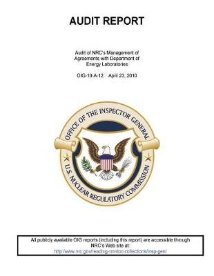 Audit of Nrc's Management of Agreements with Department of Energy Laboratories