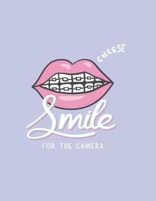 Smile Sheese: Smile for the Camera on Purple Cover and Lined Pages, Extra Large (8.5 X 11) Inches, 110 Pages, White Paper