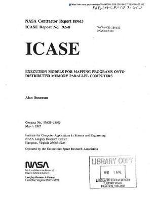Execution Models for Mapping Programs Onto Distributed Memory Parallel Computers