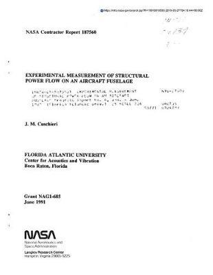 Experimental Measurement of Structural Power Flow on an Aircraft Fuselage