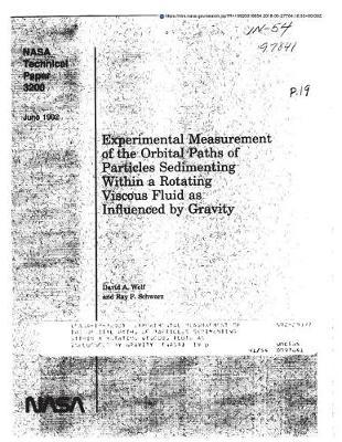 Experimental Measurement of the Orbital Paths of Particles Sedimenting Within a Rotating Viscous Fluid as Influenced by Gravity