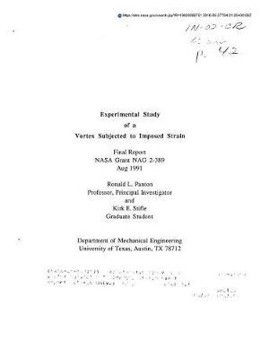 Experimental Study of a Vortex Subjected to Imposed Strain