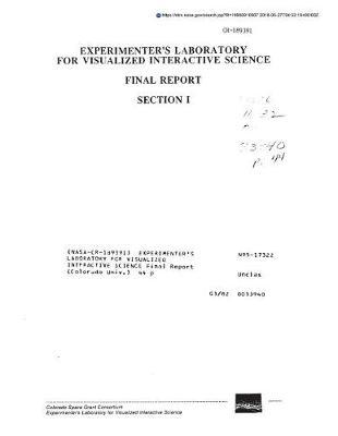 Experimenter's Laboratory for Visualized Interactive Science