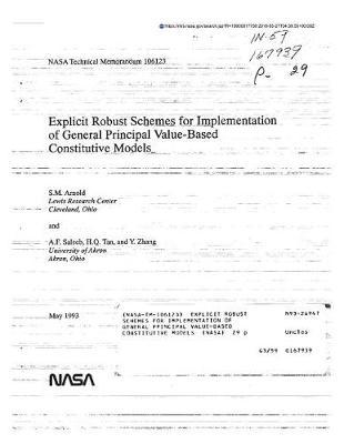 Explicit Robust Schemes for Implementation of General Principal Value-Based Constitutive Models