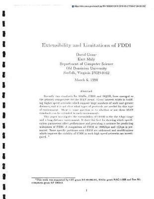 Extensibility and Limitations of FDDI