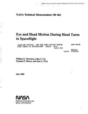 Eye and Head Motion During Head Turns in Spaceflight