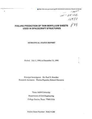 Failure Prediction of Thin Beryllium Sheets Used in Spacecraft Structures