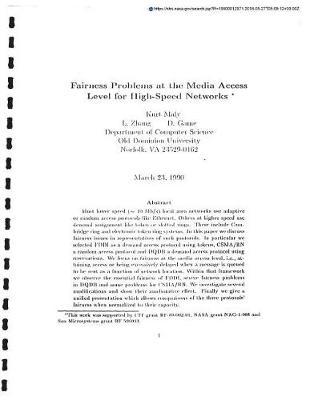 Fairness Problems at the Media Access Level for High-Speed Networks