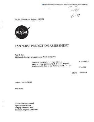 Fan Noise Prediction Assessment