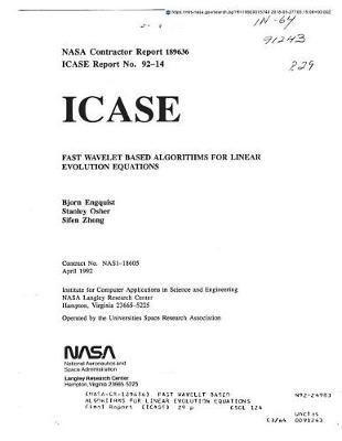 Fast Wavelet Based Algorithms for Linear Evolution Equations