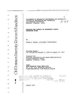 Analysis and Control of Supersonic Vortex Breakdown Flows
