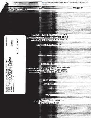 Analysis and Effects of the Advanced Solid Rocket Motor on the Space Shuttle Elements
