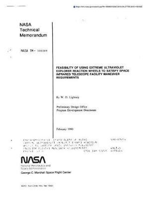 Feasibility of Using Extreme Ultraviolet Explorer (Euve) Reaction Wheels to Satisfy Space Infrared Telescope Facility (Sirtf) Maneuver Requirements