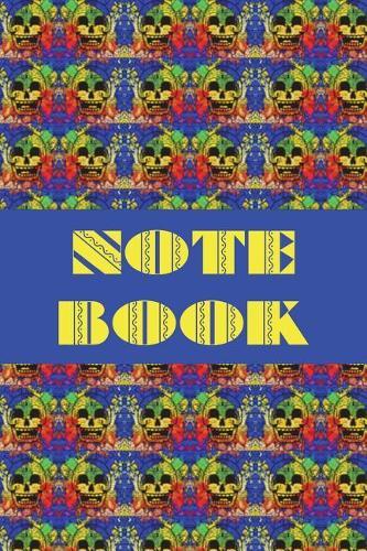 Notebook: Sugar Skull - Day of the Dead - Composition Book . Cornell Notes - Rainbow Sugar Skull Tiled