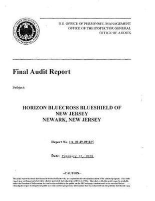 Horizon Bluecross Blueshield of New Jersey, Newark, New Jersey .