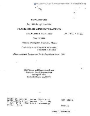 Flank Solar Wind Interaction