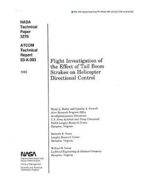 Flight Investigation of the Effect of Tail Boom Strakes on Helicopter Directional Control