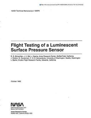 Flight Testing of a Luminescent Surface Pressure Sensor