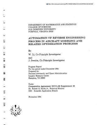 Automation of Reverse Engineering Process in Aircraft Modeling and Related Optimization Problems
