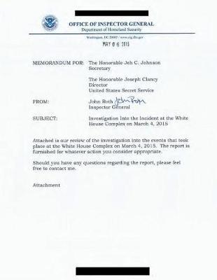 Investigation Into the Incident at the White House Complex on March 4, 2015.