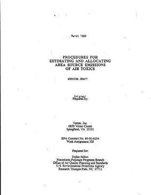 Procedures for Estimating and Allocating Area Source Emissions of Air Toxics Working Draft